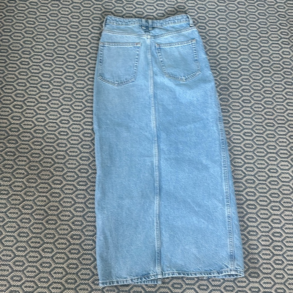 Mango Blue Denim Maxi Skirt - Picture 9 of 10